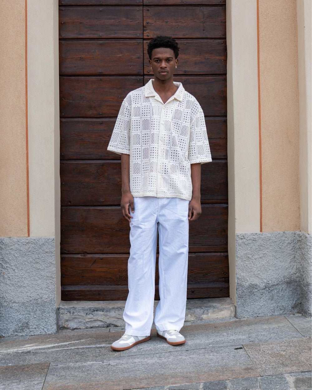 Strikkede skjorte Hvid | Skagen - clothing.dk